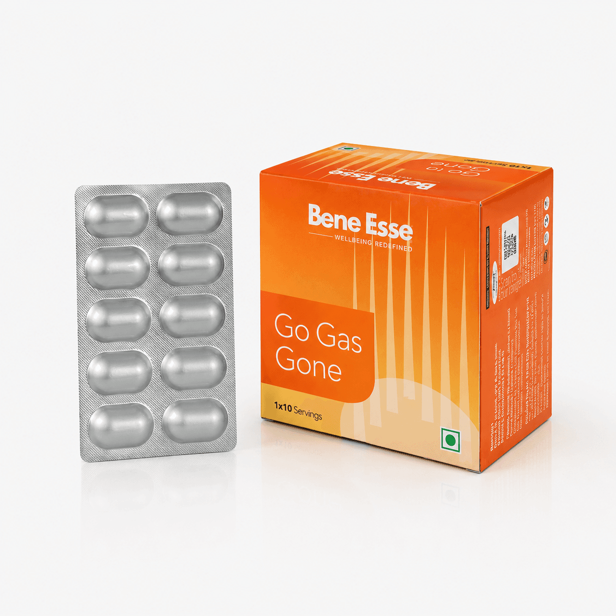 Go Gas Gone product packaging alternate view