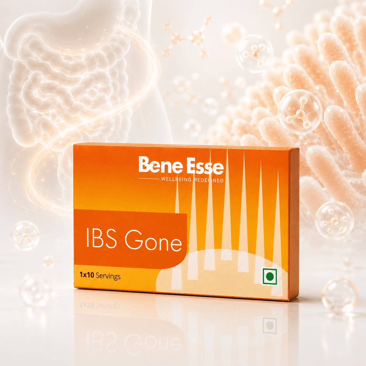 IBS Gone product packaging lifestyle view